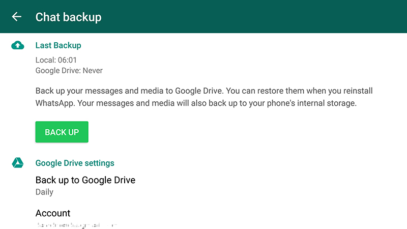 Illustration for article titled How to Back Up and Restore WhatsApp Chats with Google Drive